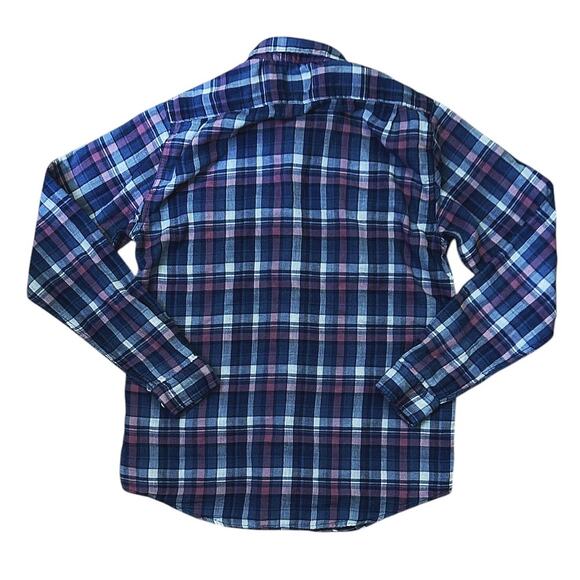 The Normal Brand Blue & Pink Plaid Flannel Button Up Cotton Shirt Women's Small - Picture 4 of 6